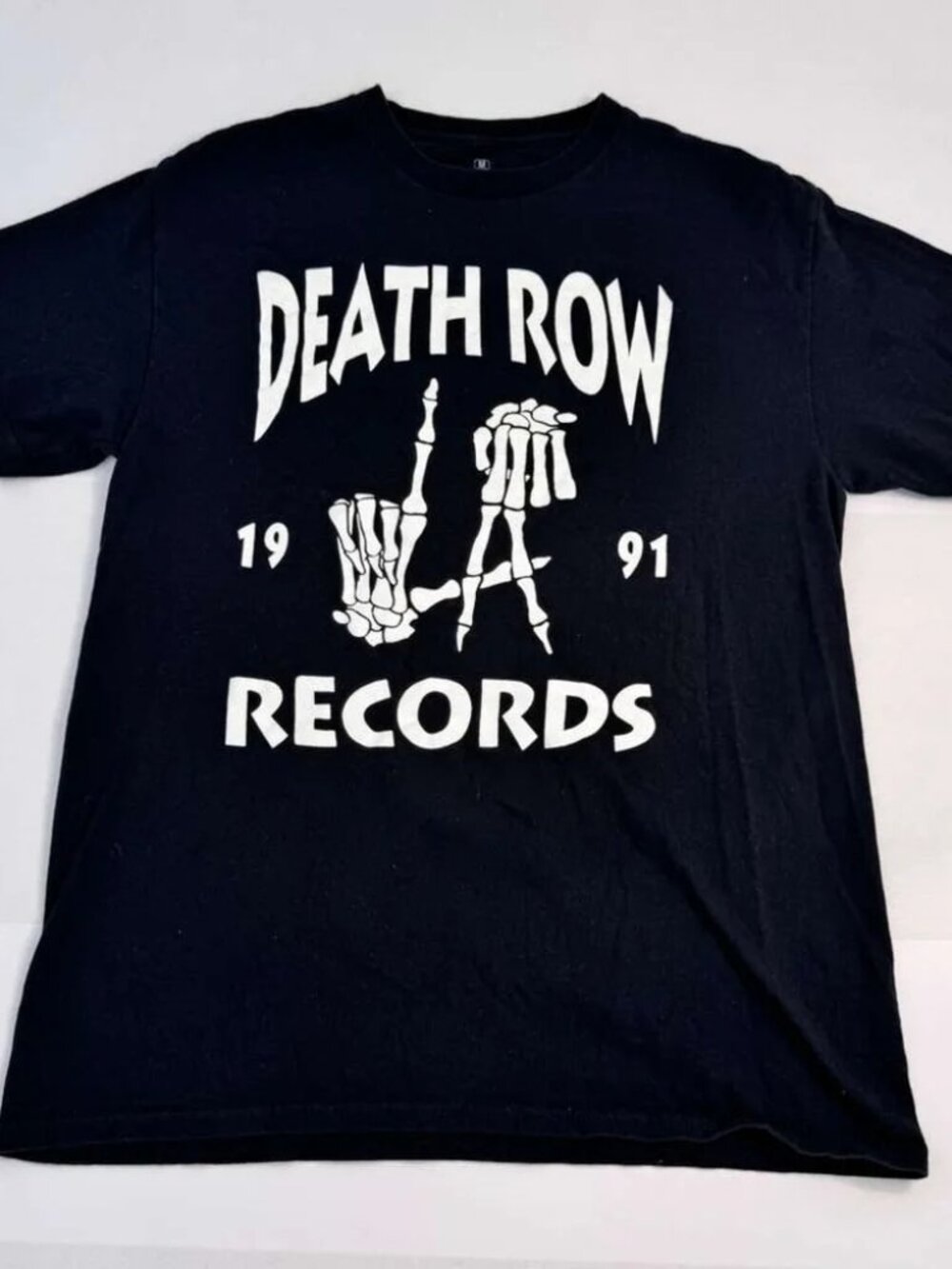 Death Row Records Black T-Shirt 1991 Size M